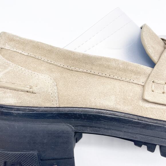 Rag & Bone Women's Shiloh 2.0 Loafers Lug Sole Tan Suede Size EU 35 US 5.5 - Picture 12 of 13